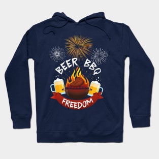 Beer BBQ and Freedom Hoodie